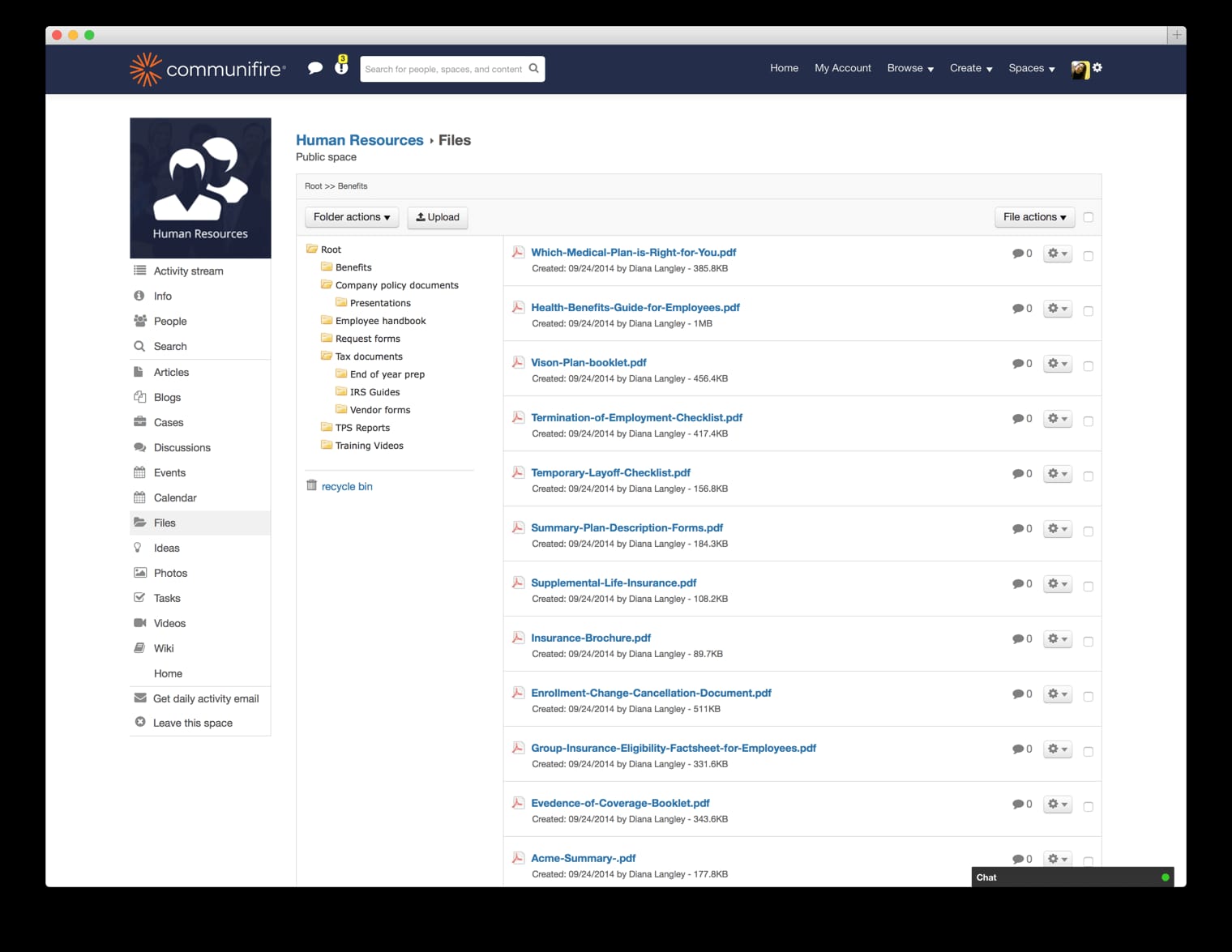 social marketing software - document management