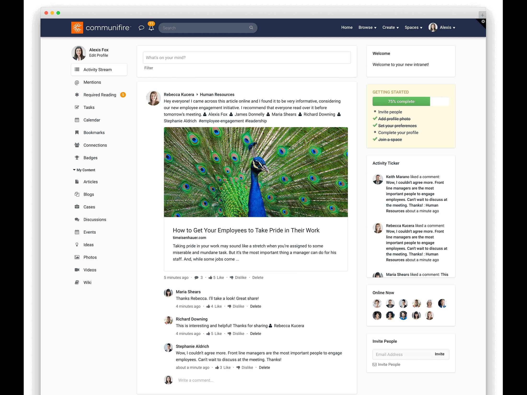 internal communication tips - intranet news