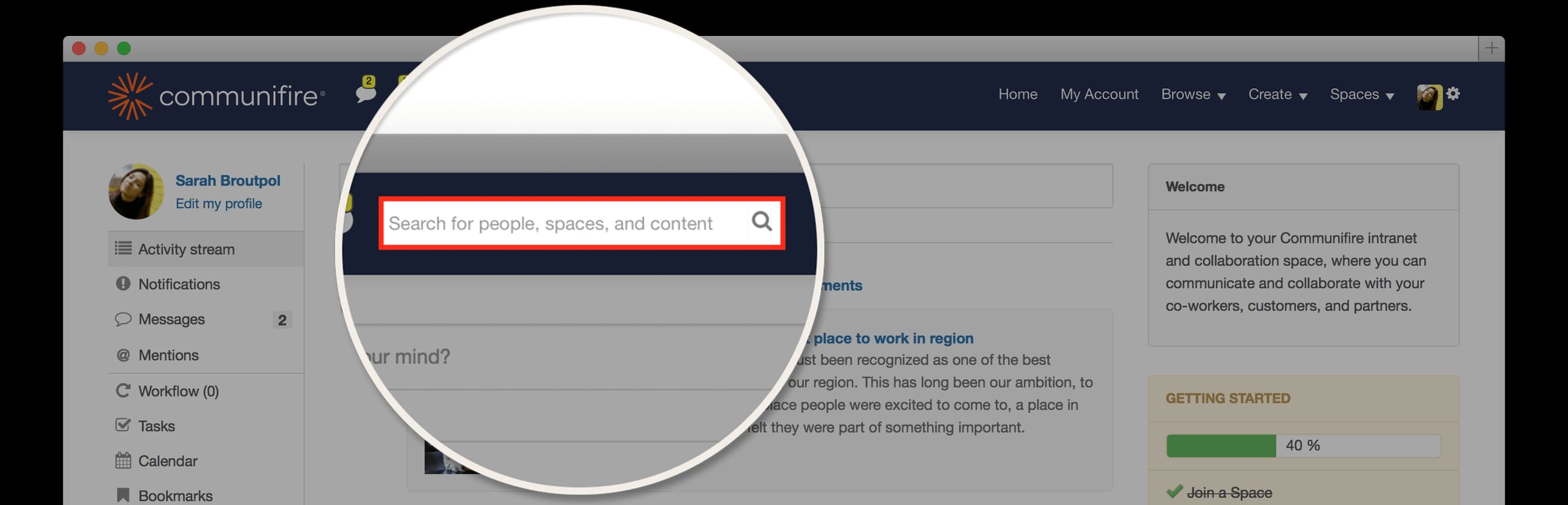 social marketing software - search