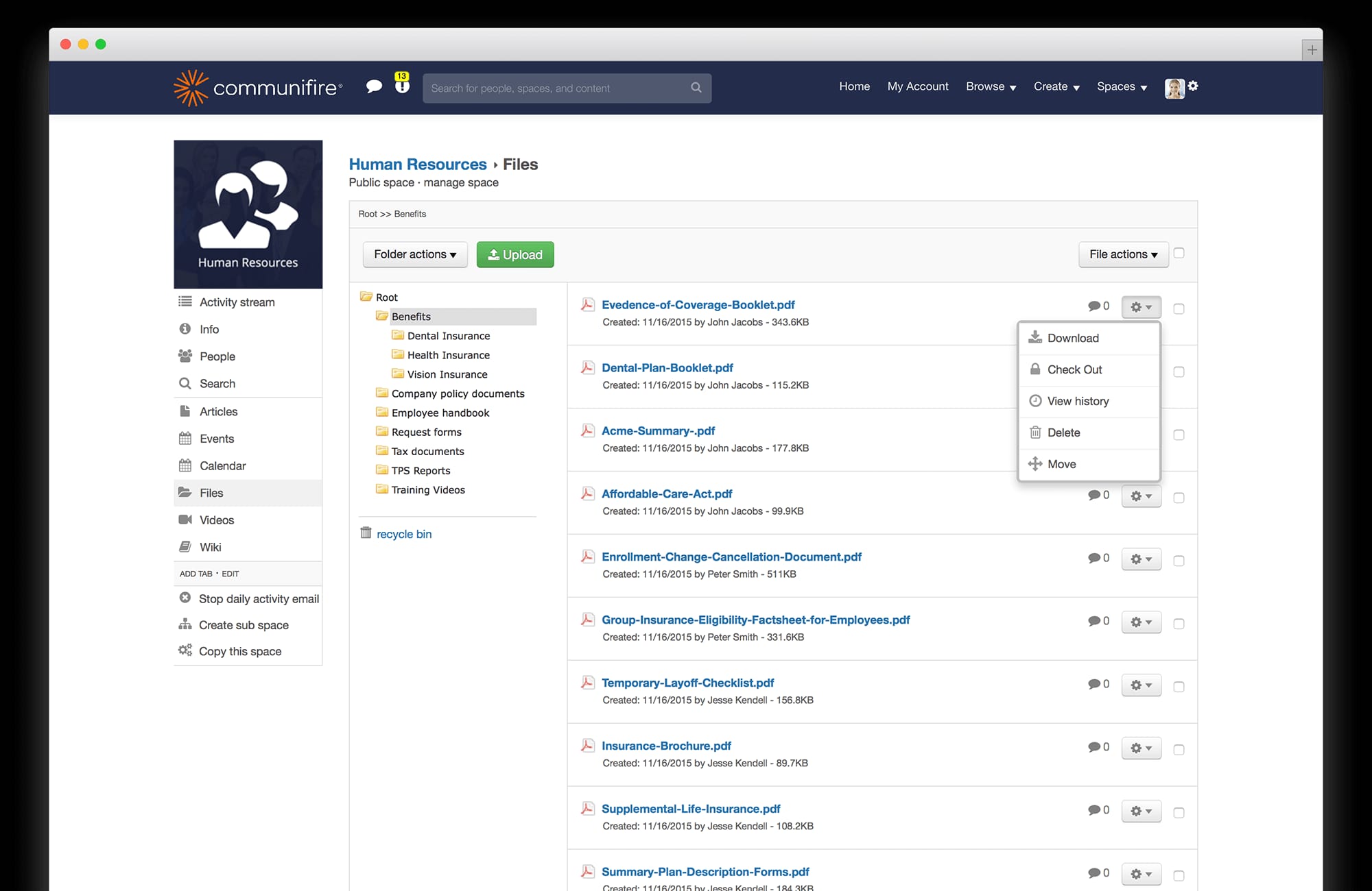 intranet information architecture - document management