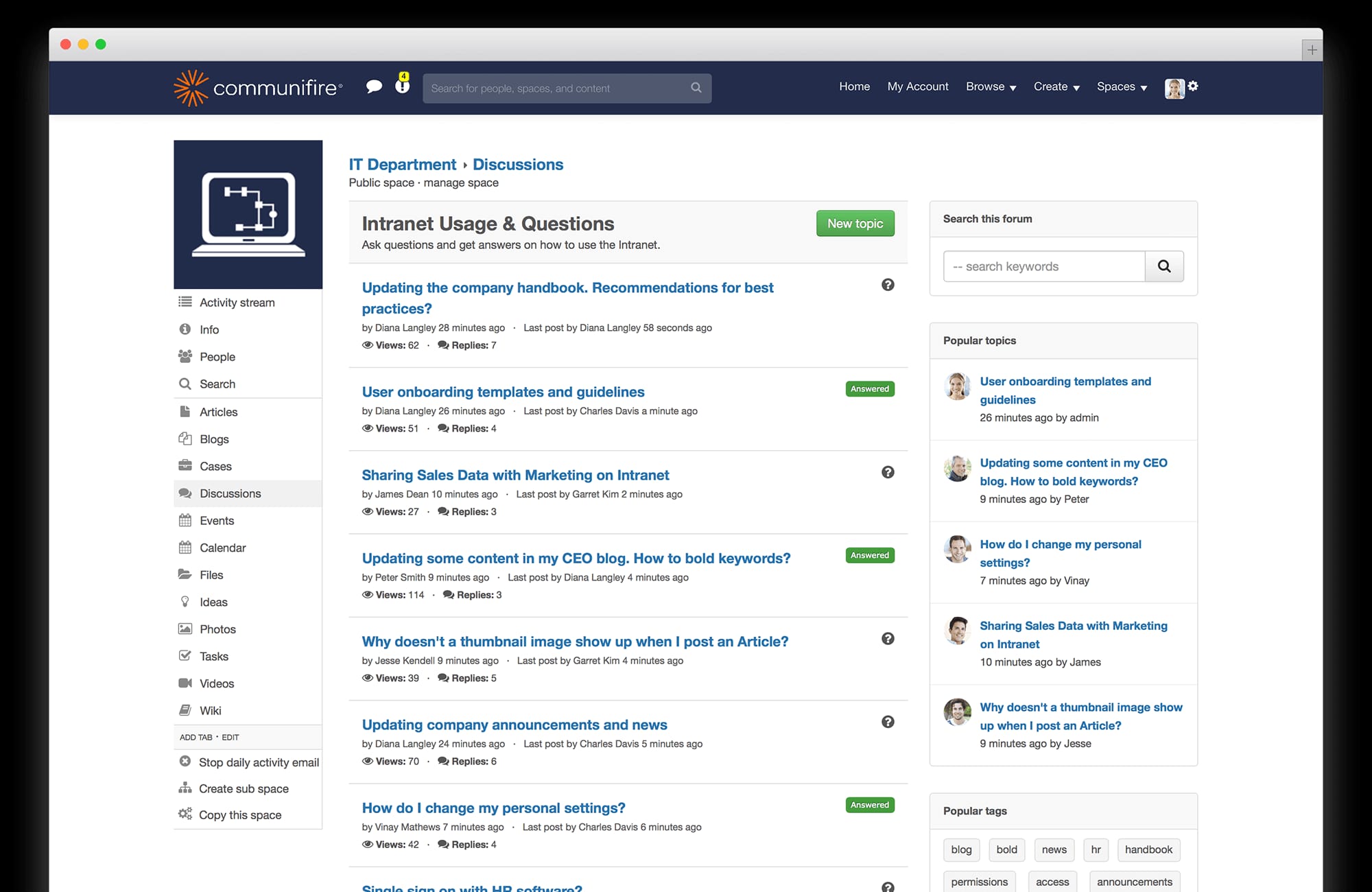 internal communications strategy - social intranet software