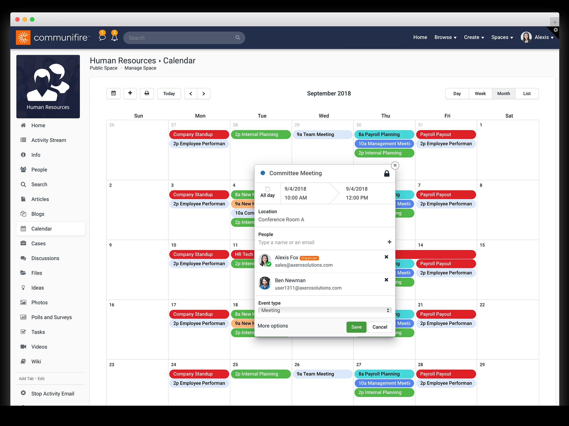 effective employee communication at work - intranet calendars