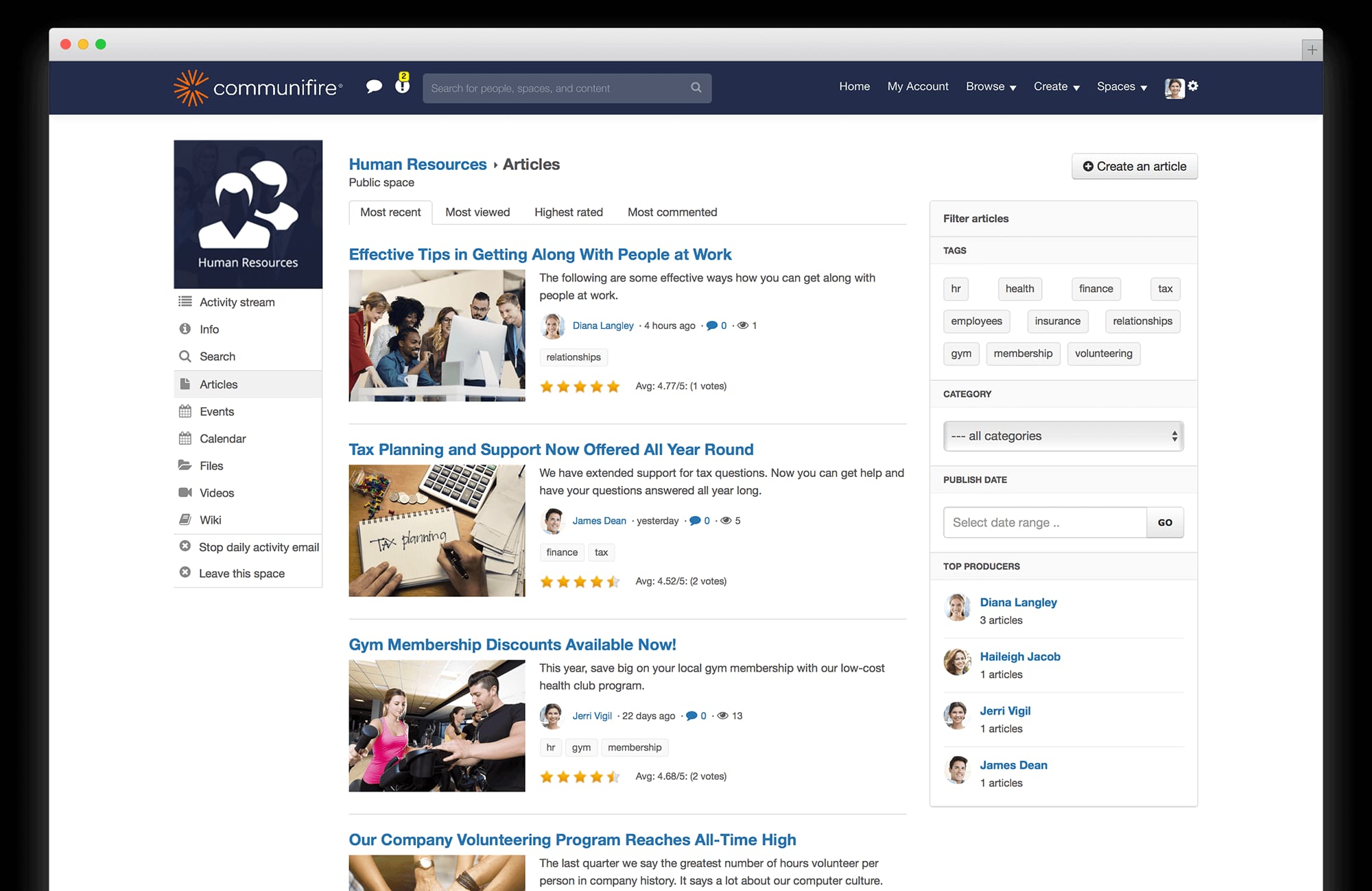 intranet content tools