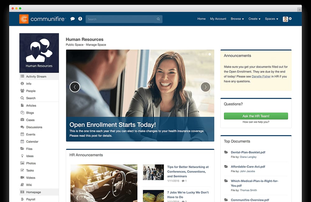 intranet software - online workspace