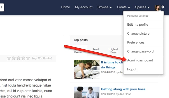 intranet administration