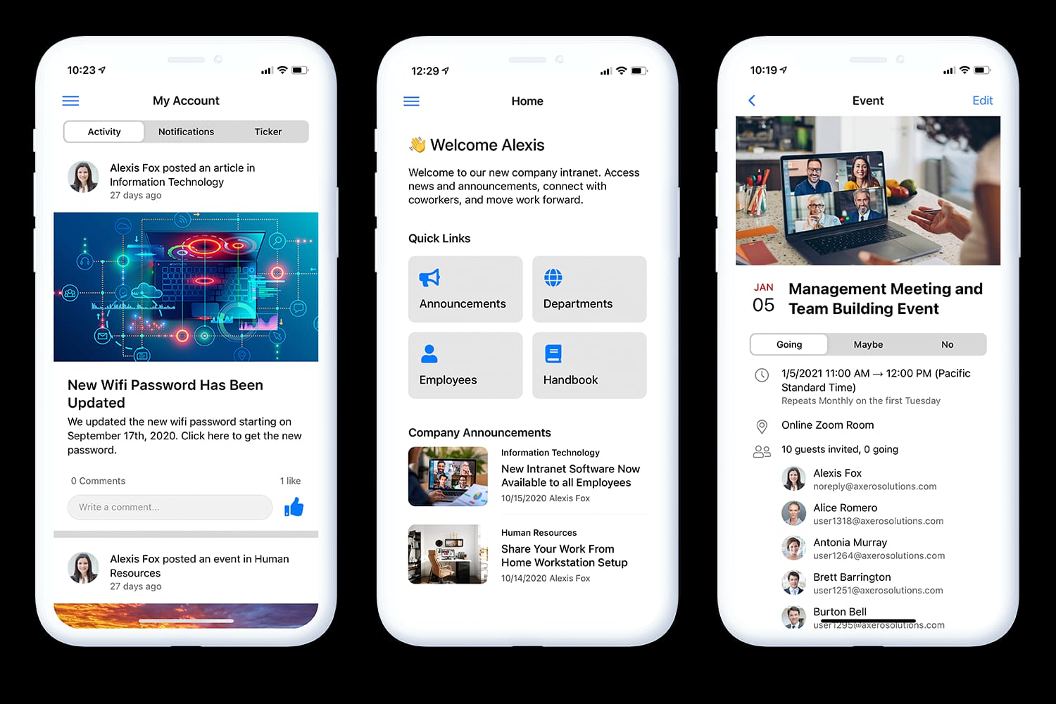 Enterprise Social Networking - Mobile Intranet App
