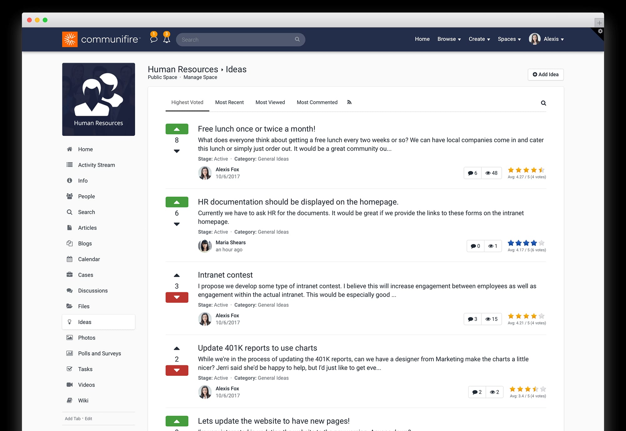 Enterprise Social Network - Ideation