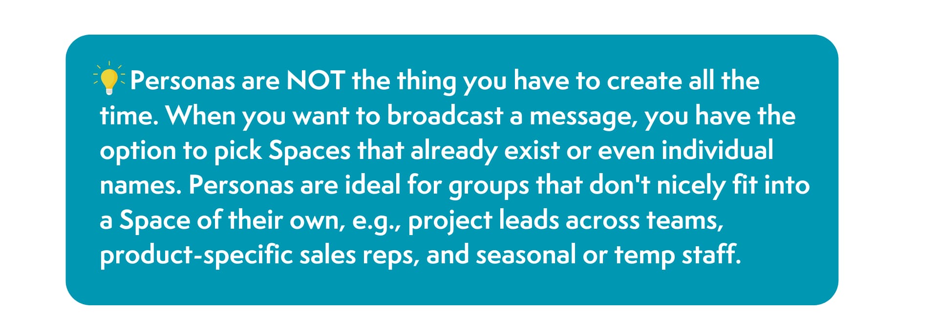 create personalized experience for internal comms